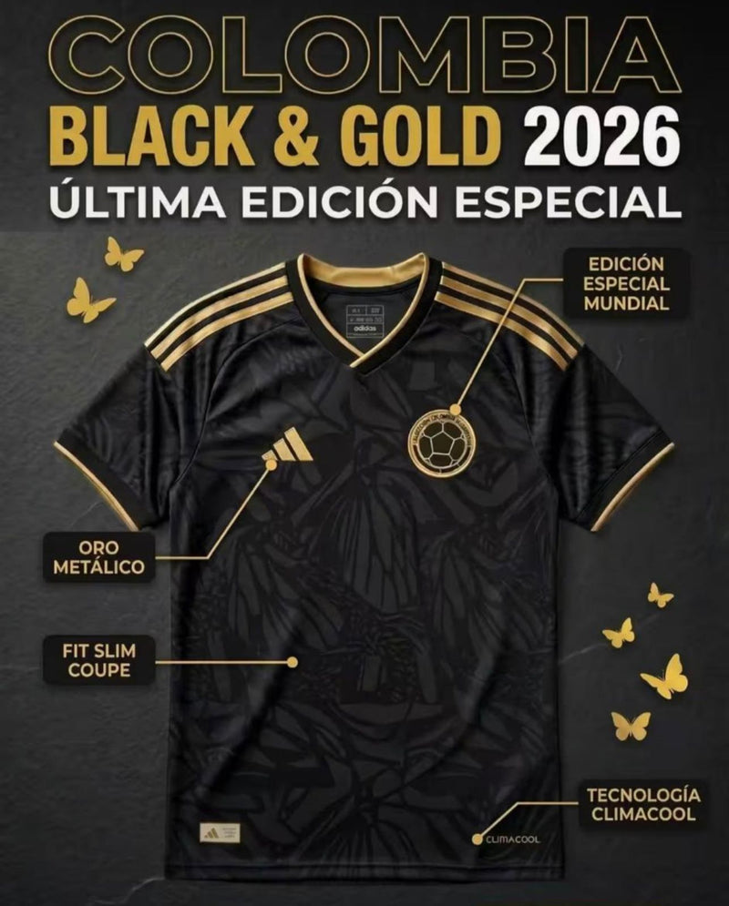 CAMISETA ADIDAS BLACK  GOLD EDIT